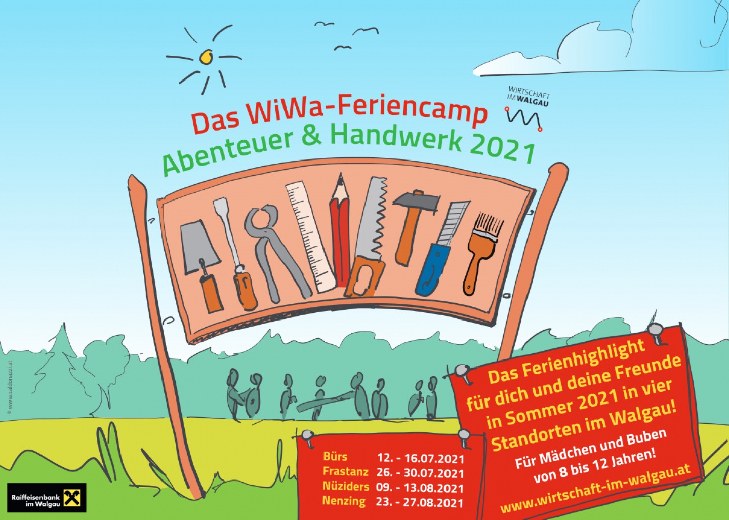 Jetzt anmelden! WiWa-Feriencamp “Abenteuer & Handwerk” 2021